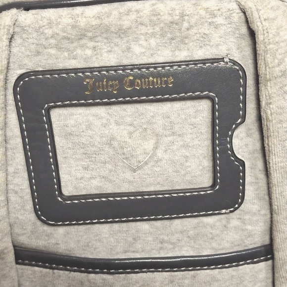Juicy Couture Y2K Gray Velour Backpack - Picture 5 of 16